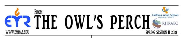 From the Owl's Perch March 2018